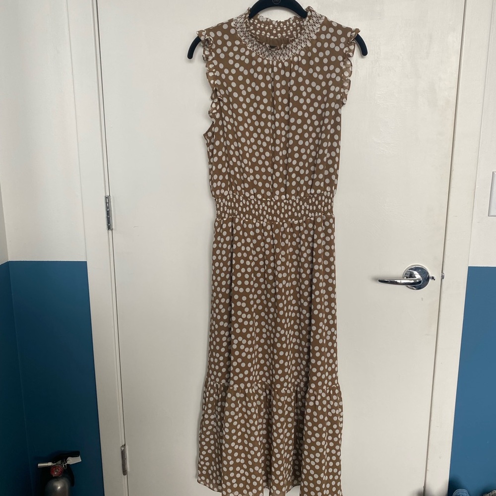 Jcrew cinched waist midi dress